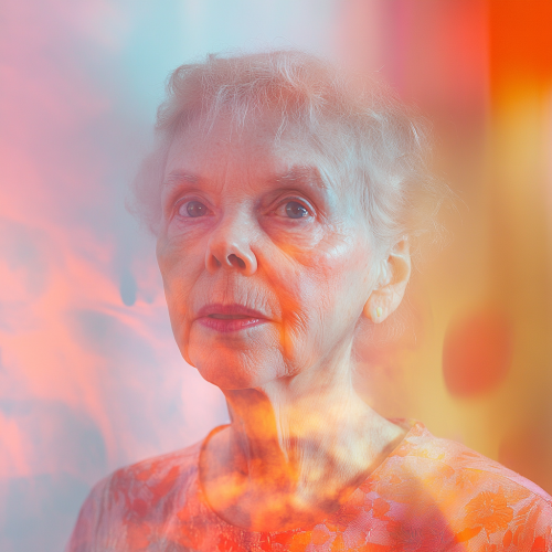 Confused person's surreal dream in gentle lighting