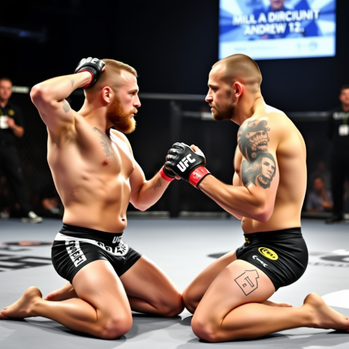 Conor McGregor and Andrew Tate's Kneeling Standoff