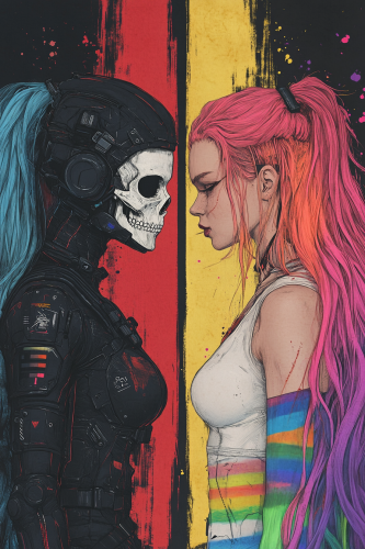 Corpo vs Rebel Women: Cyberpunk Parallel