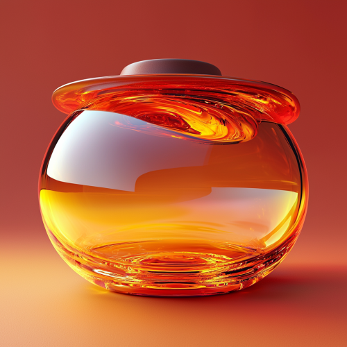 Cowboy hat balloon inflated, round, red-yellow background