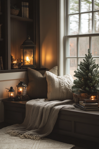 Cozy Nostalgic Christmas Storytelling Nook
