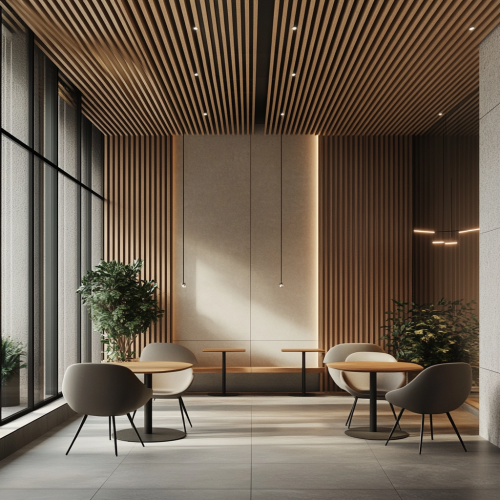 Cozy and Modern Café in Timber building