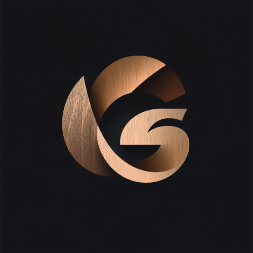 Crafty GS Logo: Abstract, innovative furniture company emblem.