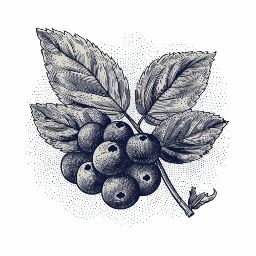 vintage-hand-drawn-blueberry-smoking-cigarette-illustration