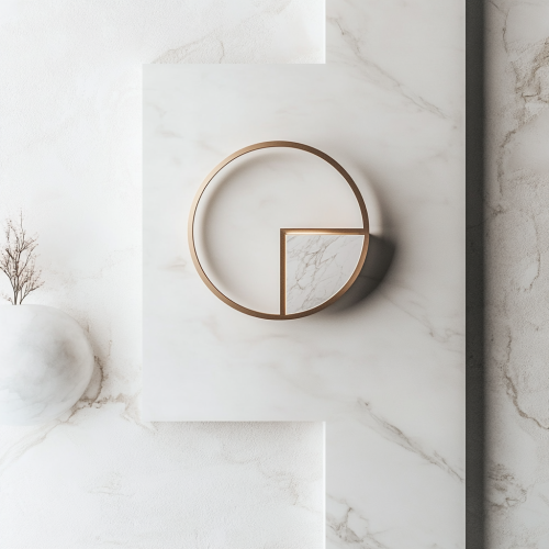 Create sleek, professional logo for interior design company.