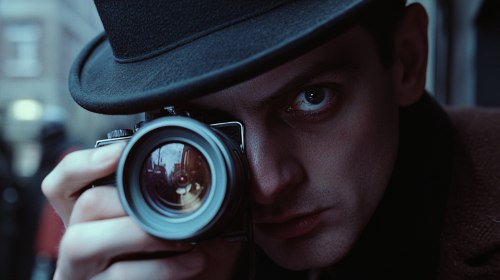 Creepy Male Photographer in 1967 London Streets.