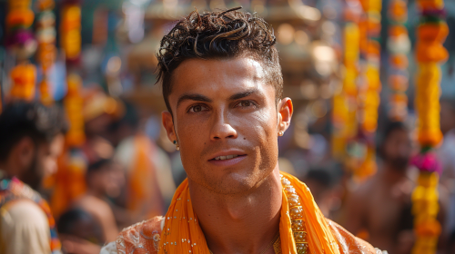 Cristiano Ronaldo in India Ganesh Chaturthi Festival Cristiano Ronaldo in India Ganesh Chaturthi Festival