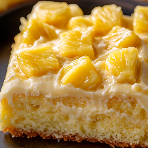 Delicious Pineapple Cake with Creamy Frosting