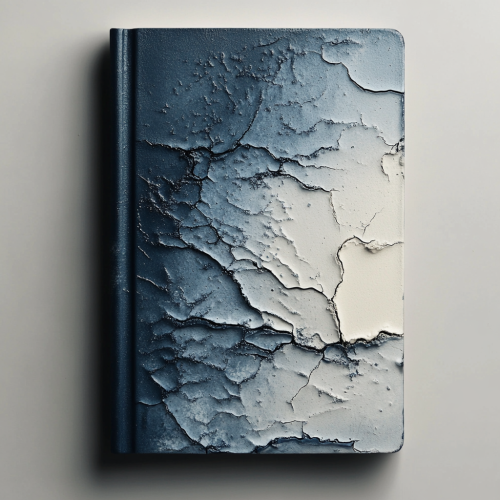 Design a Hopeful Dark Blue Book Cover Gradient.