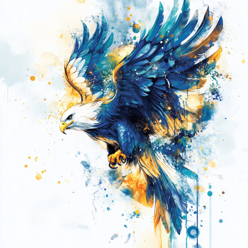 Design of large bird, powerful yet elegant presence, colorful. Design of large bird, powerful yet elegant presence, colorful.