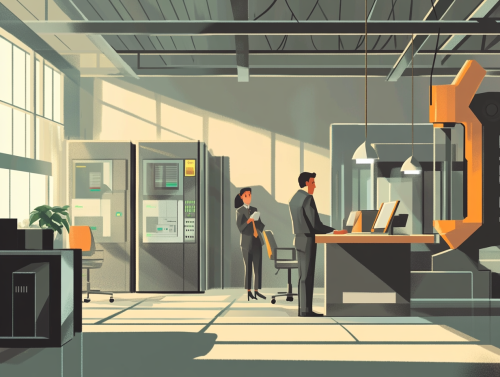 Digital Art of Modern Office