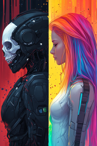 Digital Mercenary Vs. Rainbow Rebel: The Contrast