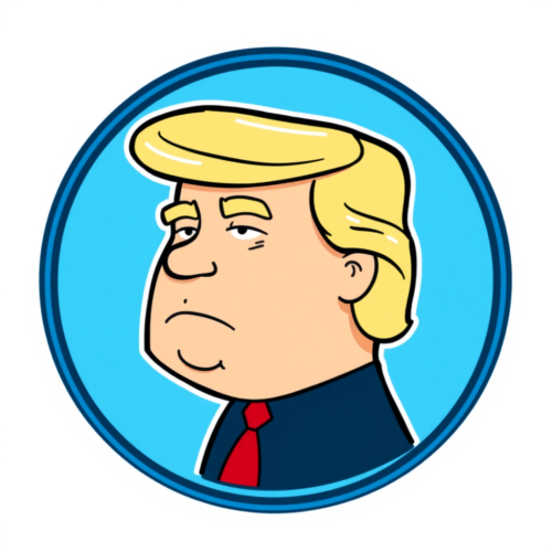 Donald Trump as a family guy head icon Donald Trump as a family guy head icon