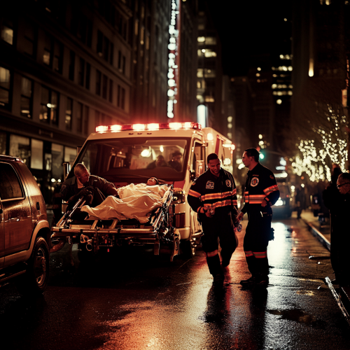 EMTs save lives in bustling city hospital.