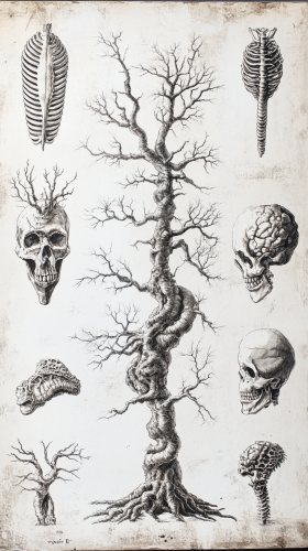 Early Biology Evolution Sketches in 19th Century
