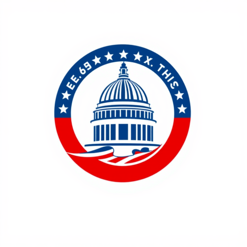 Efficiency Department Logo in Red, White, and Blue