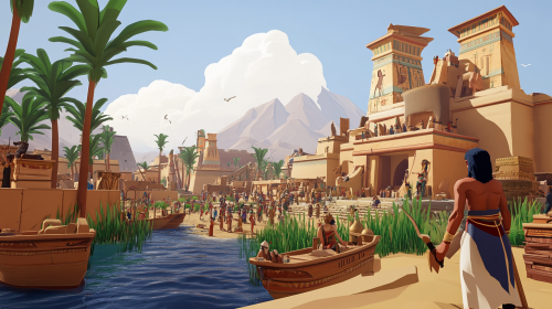 Egyptian village working together for prosperity