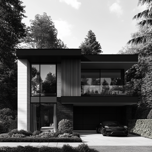 Elegant North Vancouver Home in Black and White