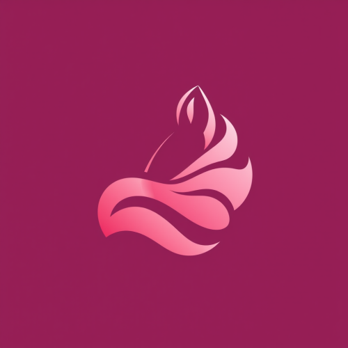 Elegant Premium Pink Gradient Fox Logo Design