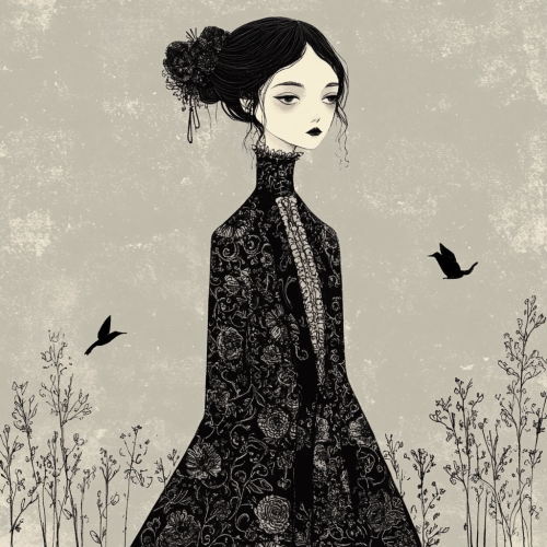 Elegant Woman in Traditional Eastern Dress