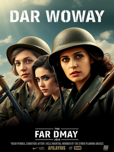 Female warriors battle in thrilling movie poster