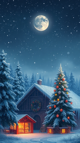 Festive Christmas wallpaper for your mobile phone.