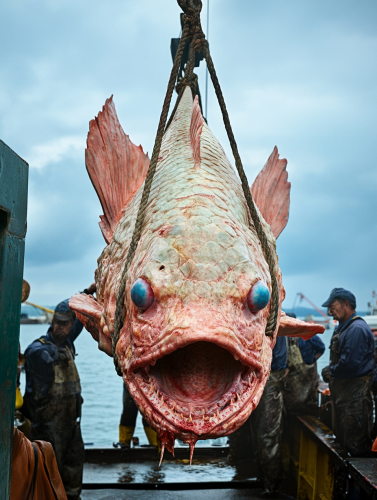 Fishermen Present Caught Mutant Mermaid to Journalist