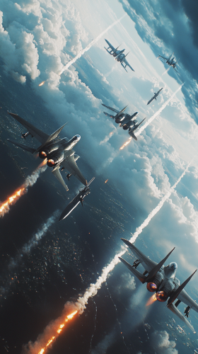 Five F-15 Eagles shot down by F-22.