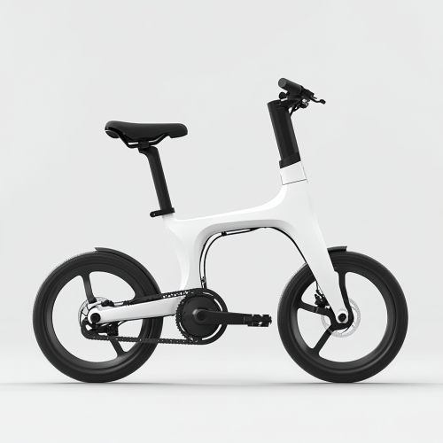 Folding bike with sleek design for easy carrying