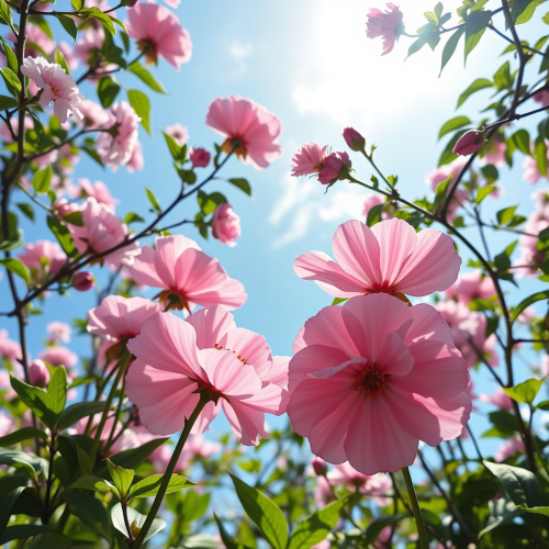Four Calming Pictures of Light Blue Sky