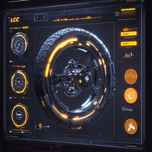 Futuristic Bike Transformer Parts Progress and Change Display