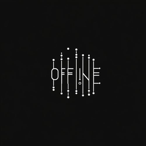 Futuristic O.F.F.L.I.N.E Logo Design for Electronic Music Events