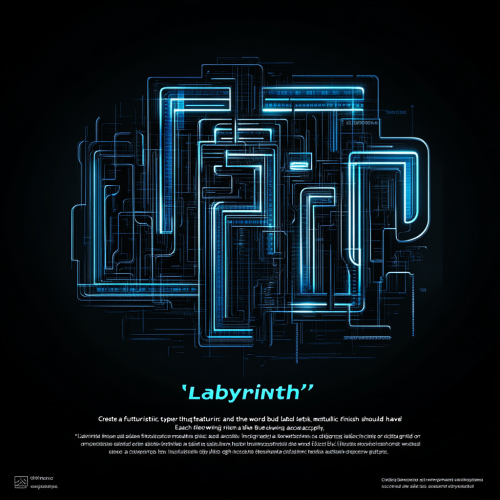Futuristic cyber logo with metallic finish and neon accents. Futuristic cyber logo with metallic finish and neon accents.