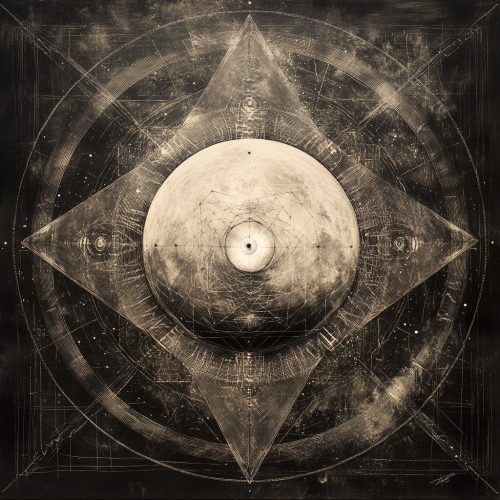 Geometrical symbols represent love, truth, life, honesty, peace.