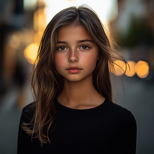 Young Girl on Street