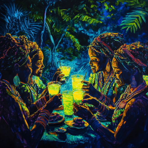 Glowing soursop juice enjoyed by ancient South African women. Glowing soursop juice enjoyed by ancient South African women.