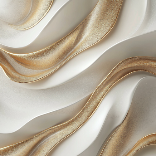 Golden and White Waves Background