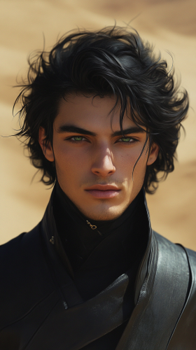 Handsome 25-year-old Persian male in Fedaykin suit