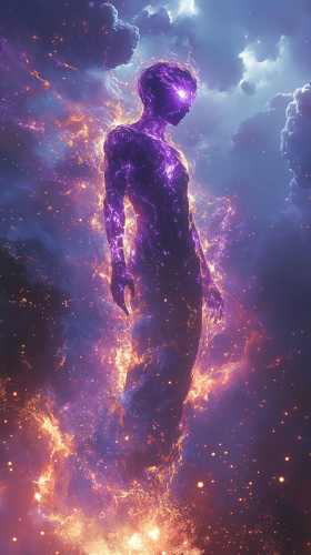 Hidden Dimensions: A Glowing Figure Sees Beyond Normal Hidden Dimensions: A Glowing Figure Sees Beyond Normal
