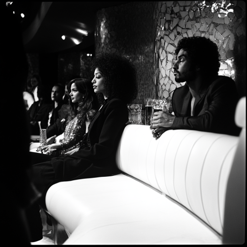 High resolution black and white analog photography portrait.