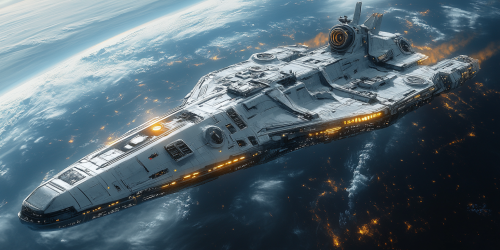 Highly detailed hangar to launch gundams in space.