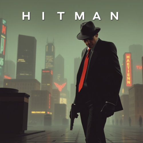 Hitman game like old computer art