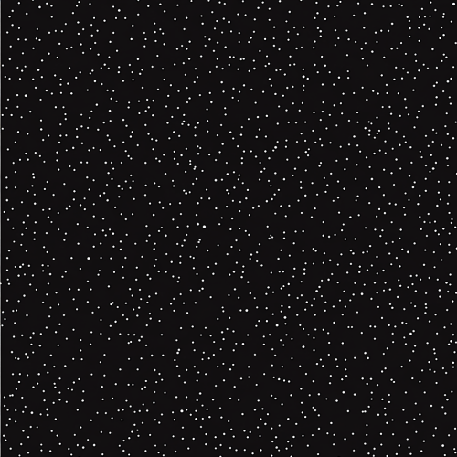 Illustration of black and white speckles on paper.