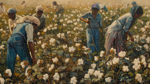 Indian Cotton Field: Modern Mona Lisa Renaissance Portrait Indian Cotton Field: Modern Mona Lisa Renaissance Portrait