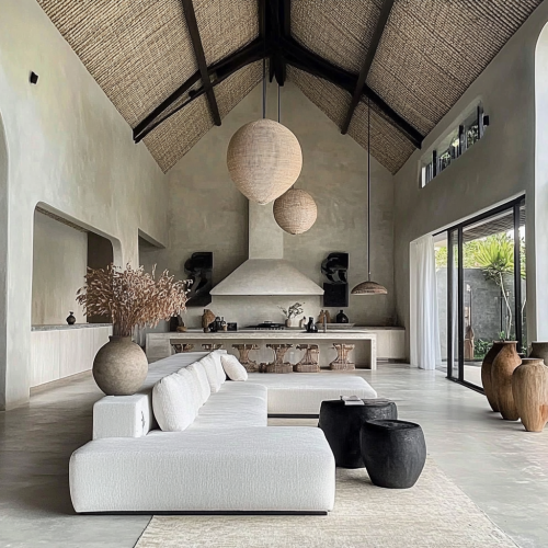 Inside a Large Bali Villa with Modern Design