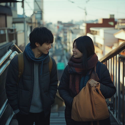 Japanese man contacts woman for a reunion meeting