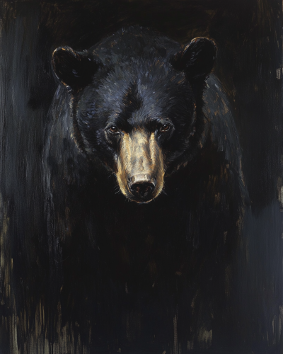 John Singer Sargent Black Bear Portrait Painting