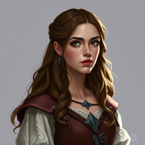 Kaya Scodelario as Young, Brown-Haired Dnd Noblewoman
