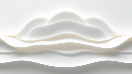 Layers of Thin Facade Shape Clouds in White