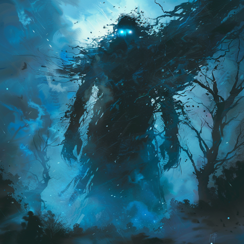 Lost in the Moment: A haunting figure in shadows.